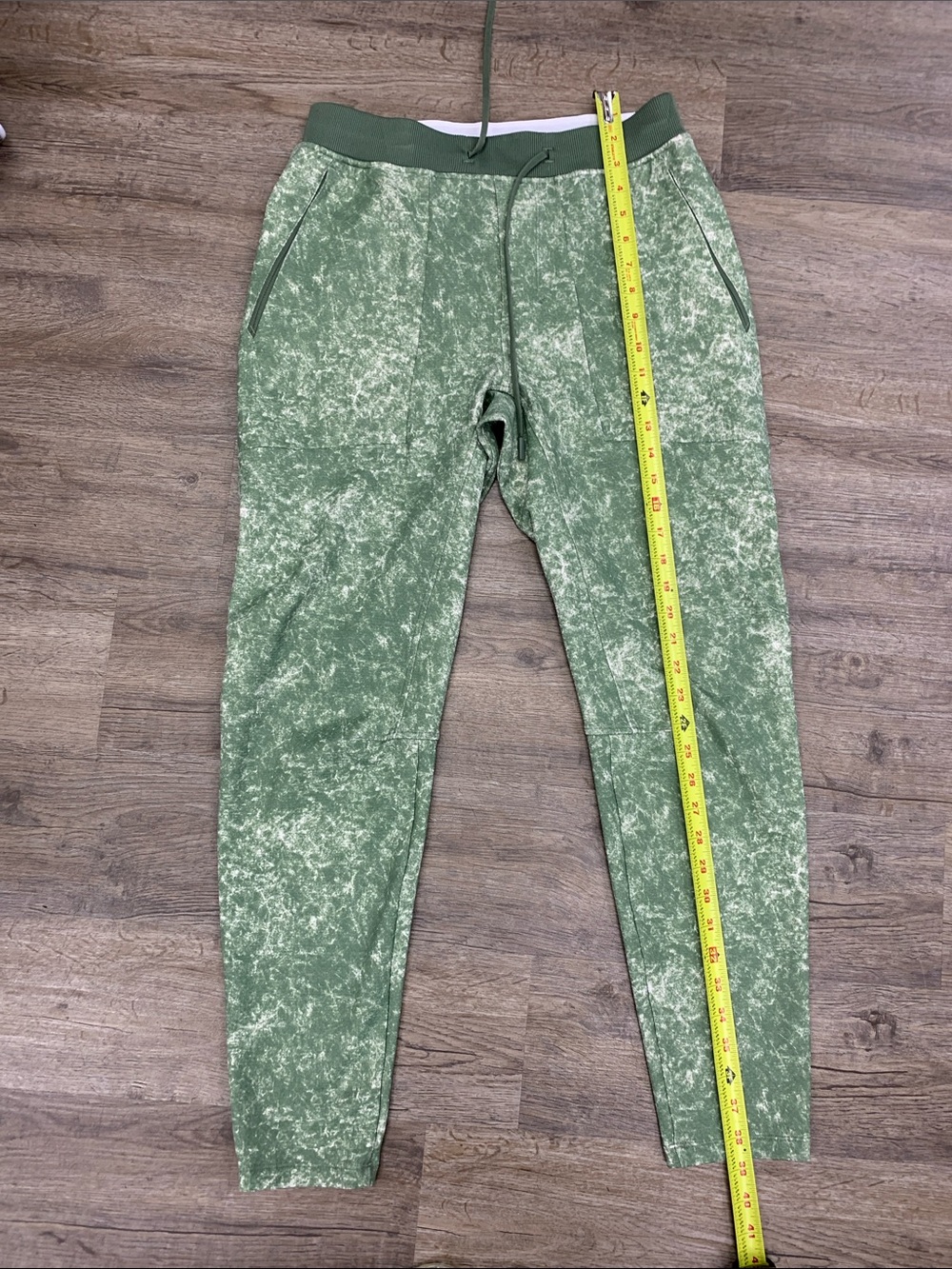 lululemon athletica Green Acid-Wash Jogger Pants